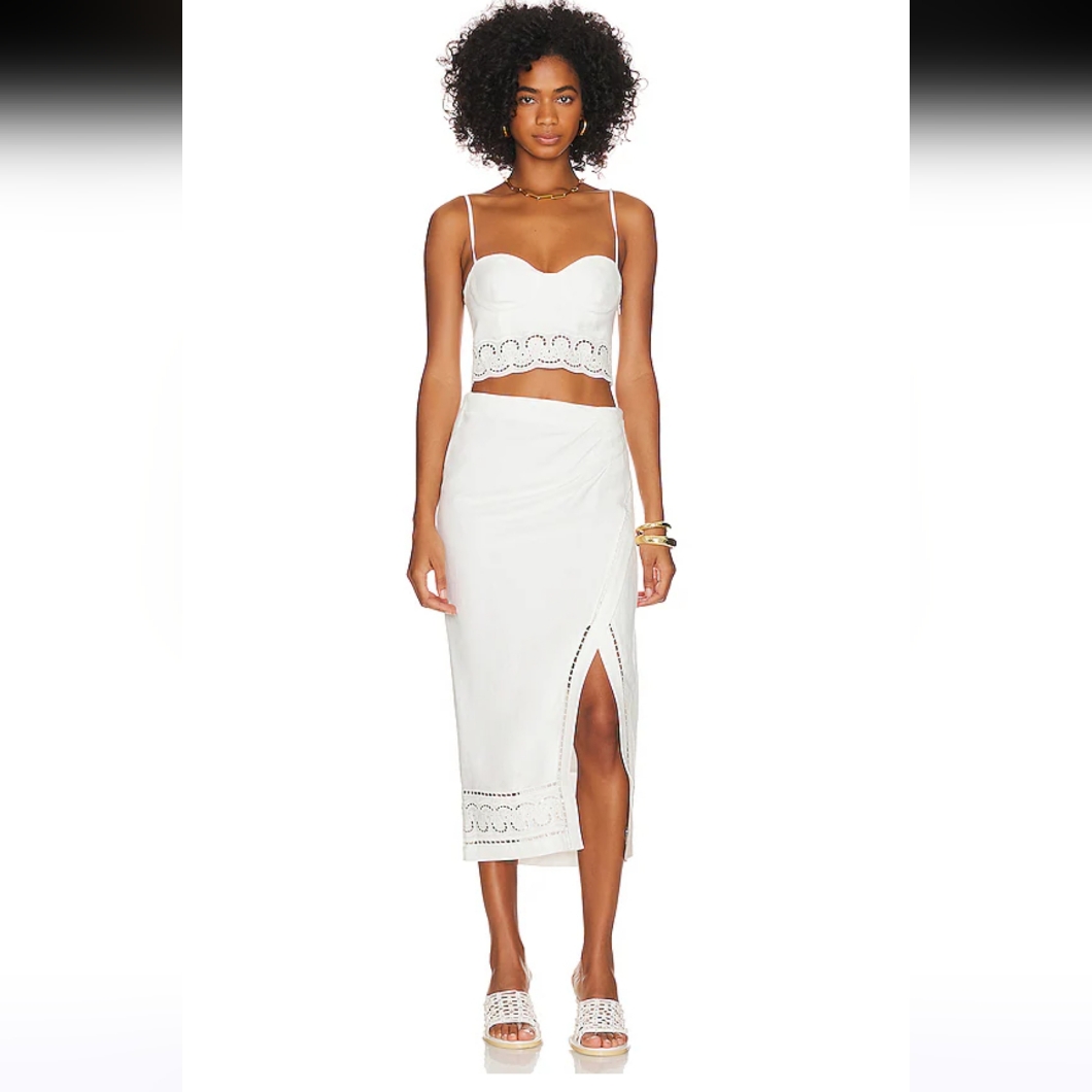 Nwt $345 Jonathan Simkhai Bustier Top X Revolve (Top Only)
